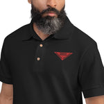 Landmine Sign Embroidered Polo Shirt military