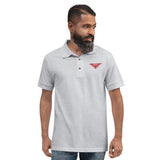 Landmine Sign Embroidered Polo Shirt military