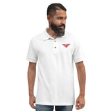 Landmine Sign Embroidered Polo Shirt military