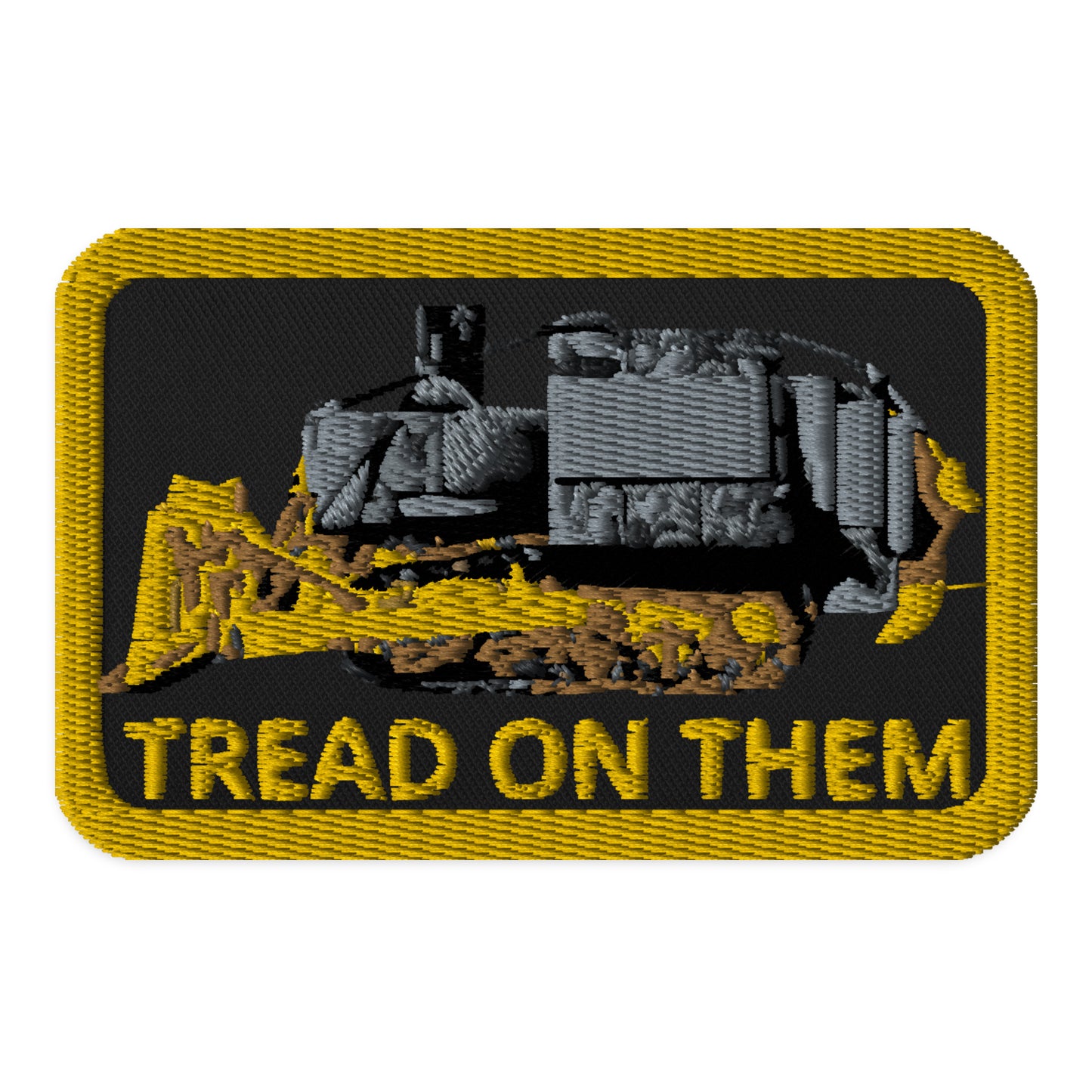 Killdozer Tread on Them Embroidered patches accessories
