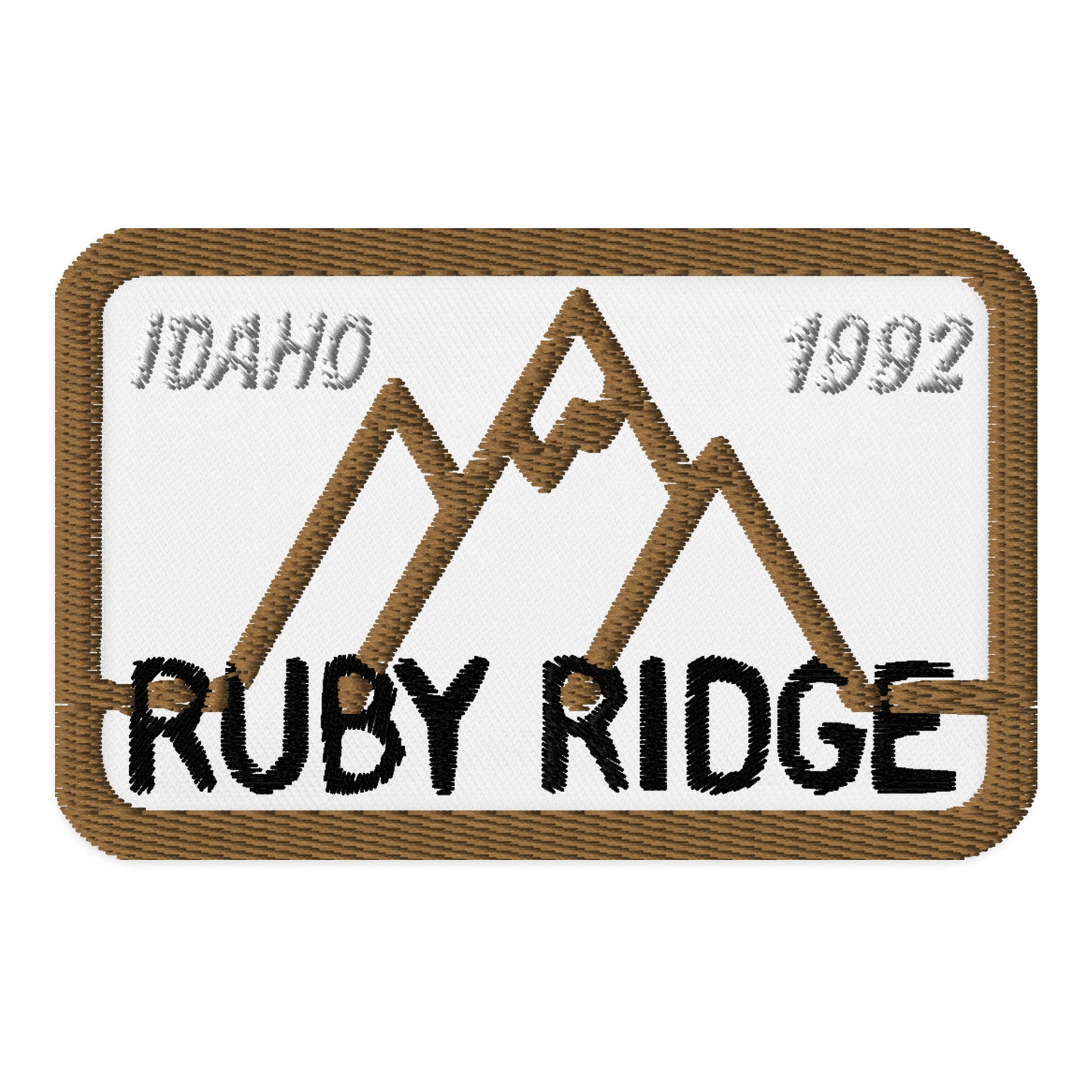 Ruby Ridge Embroidered patches accessories