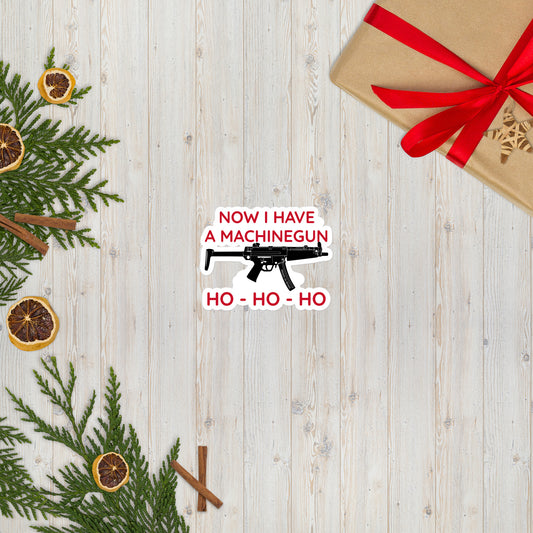 Die Hard Machinegun Bubble-free stickers accessories seasonal
