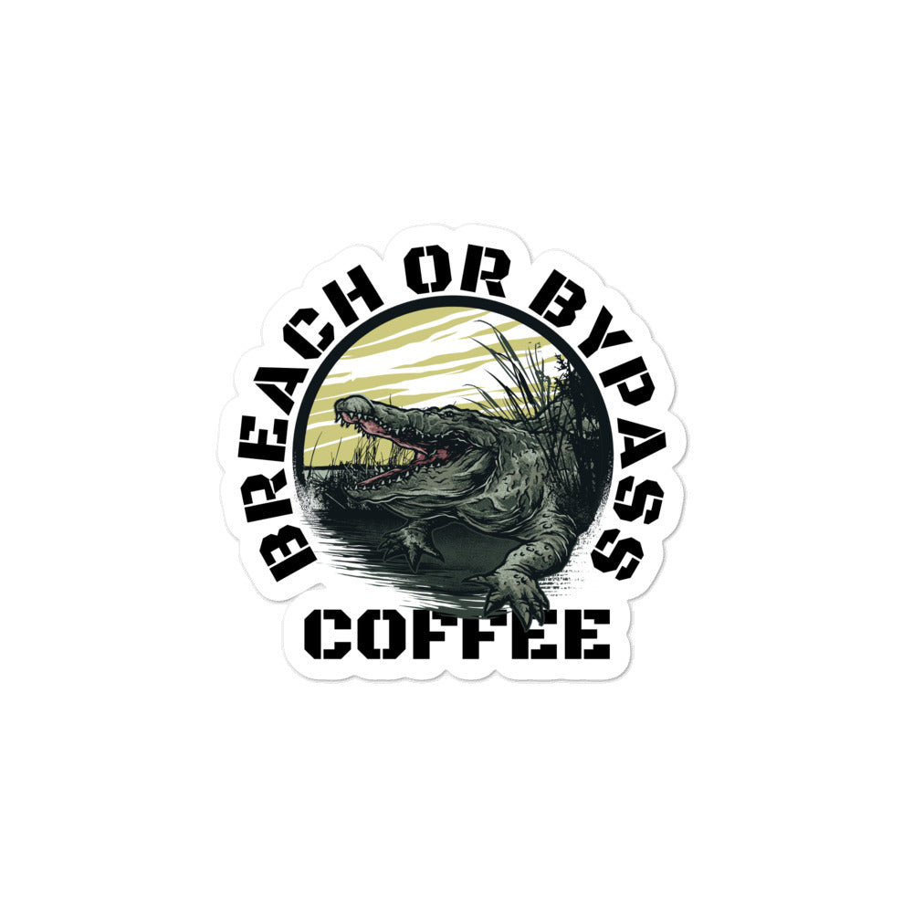 BorB Coffee Croc Bubble-free stickers accessories