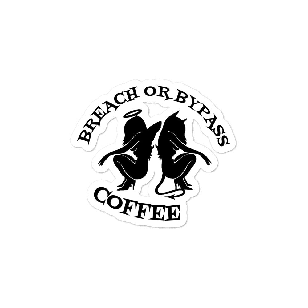 BorB Coffee Devil Angel Bubble-free stickers accessories