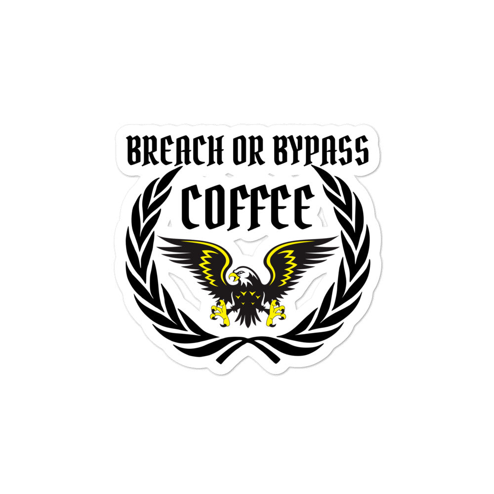 BorB Coffee Eagle Wreath Bubble-free stickers accessories