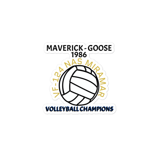 Volleyball Top Gun stickers funny