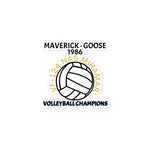 Volleyball Top Gun stickers funny