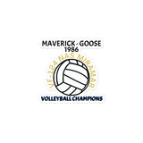 Volleyball Top Gun stickers funny