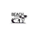 Beach Detector Black stickers accessories