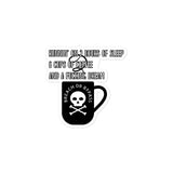 Sleep Coffee Dream Bubble-free stickers accessories
