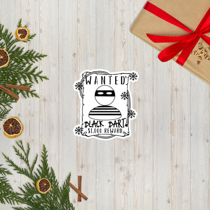 Christmas Story Black Bart Wanted stickers accessories