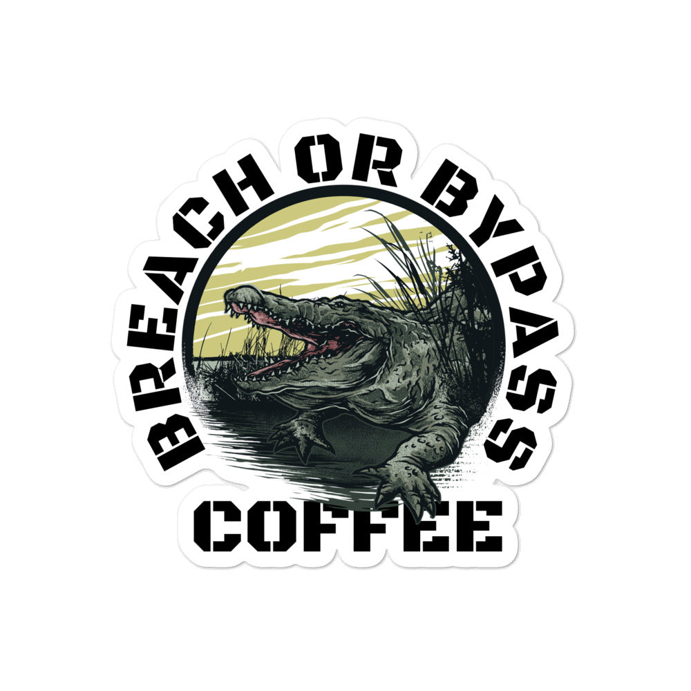 BorB Coffee Croc Bubble-free stickers accessories