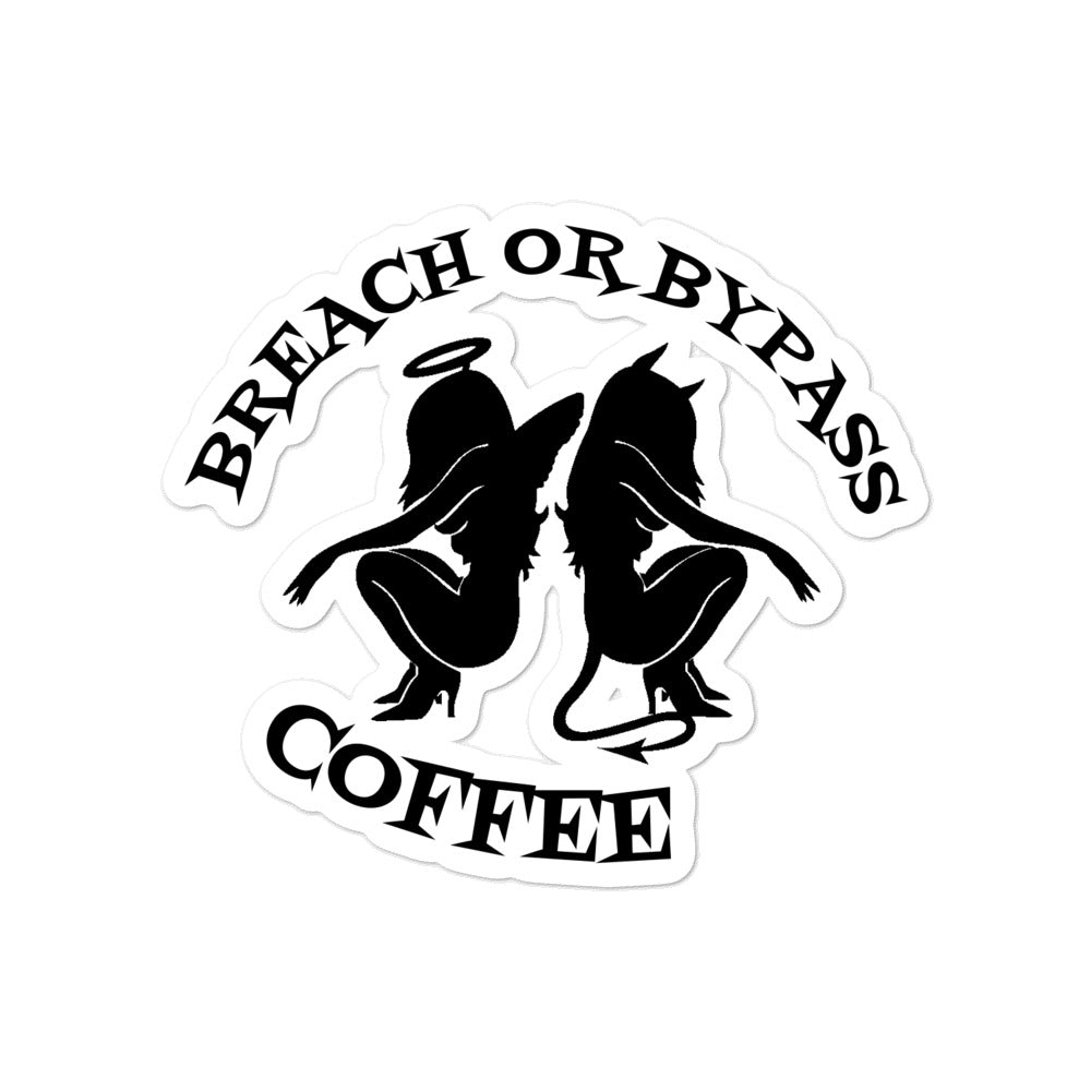 BorB Coffee Devil Angel Bubble-free stickers accessories