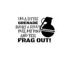 Grenade Frag Bubble-free stickers accessories