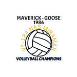 Volleyball Top Gun stickers funny