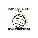 Volleyball Top Gun stickers funny