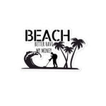 Beach Detector Black stickers accessories