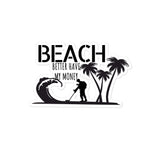 Beach Detector Black stickers accessories