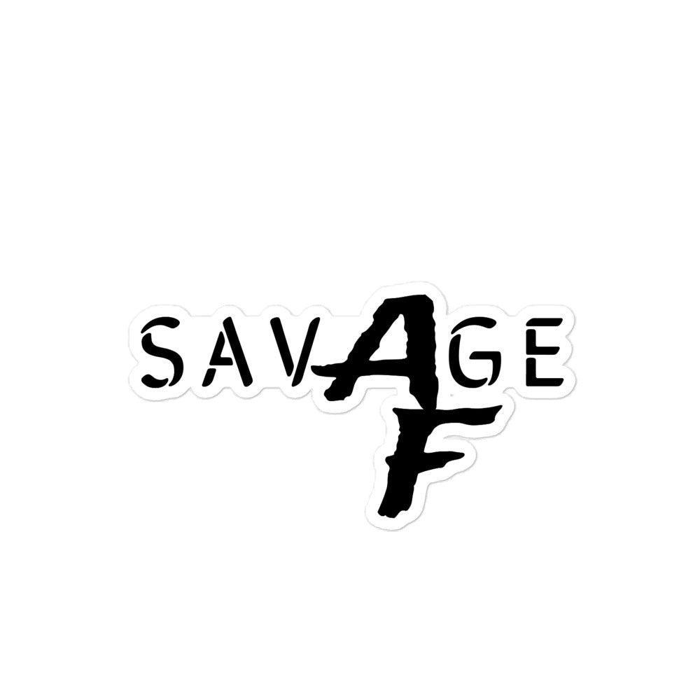 Savage AF Bubble-free stickers accessories