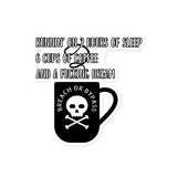 Sleep Coffee Dream Bubble-free stickers accessories