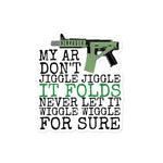 My AR Wiggle Wiggle Bubble-free stickers accessories