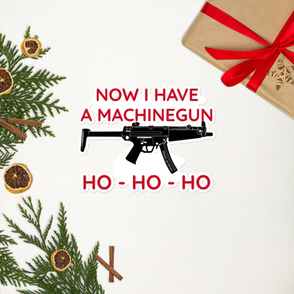 Die Hard Machinegun Bubble-free stickers accessories seasonal