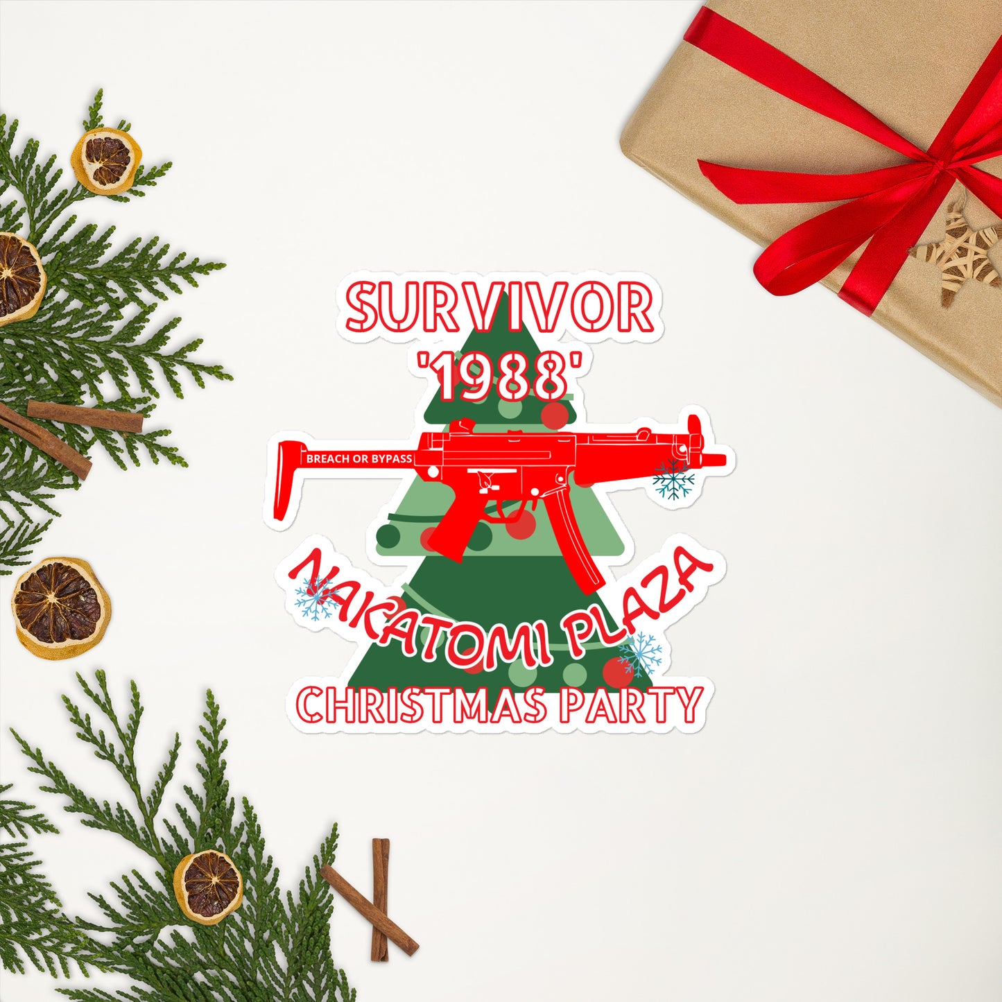 Nakatomi Christmas Party Survivor stickers seasonal