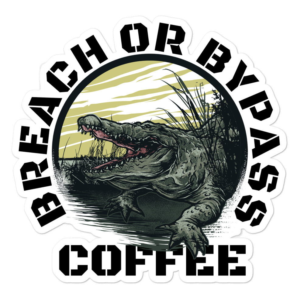 BorB Coffee Croc Bubble-free stickers accessories