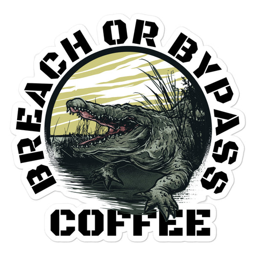 BorB Coffee Croc Bubble-free stickers accessories