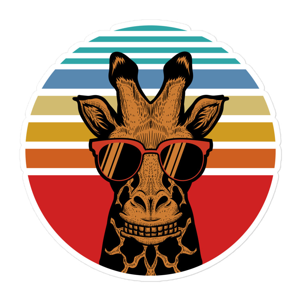 Happy Giraffe Bubble-free stickers accessories
