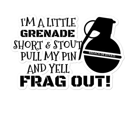 Grenade Frag Bubble-free stickers accessories