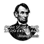 Abraham Lincoln Four Score stickers accessories