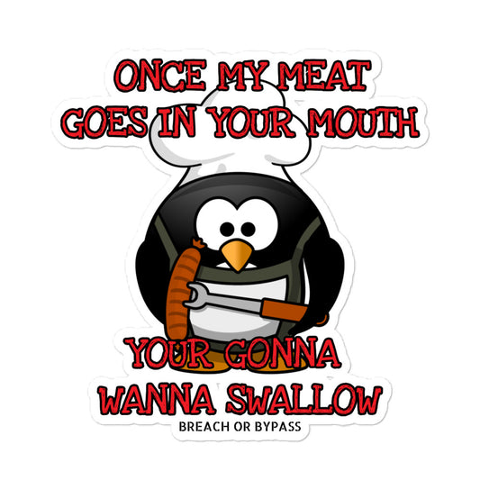 Meat Swallow Bubble-free stickers accessories