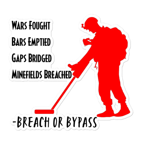 BorB War Bar Bridge Minefield Bubble-free stickers accessories