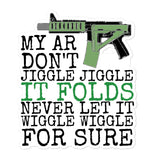 My AR Wiggle Wiggle Bubble-free stickers accessories