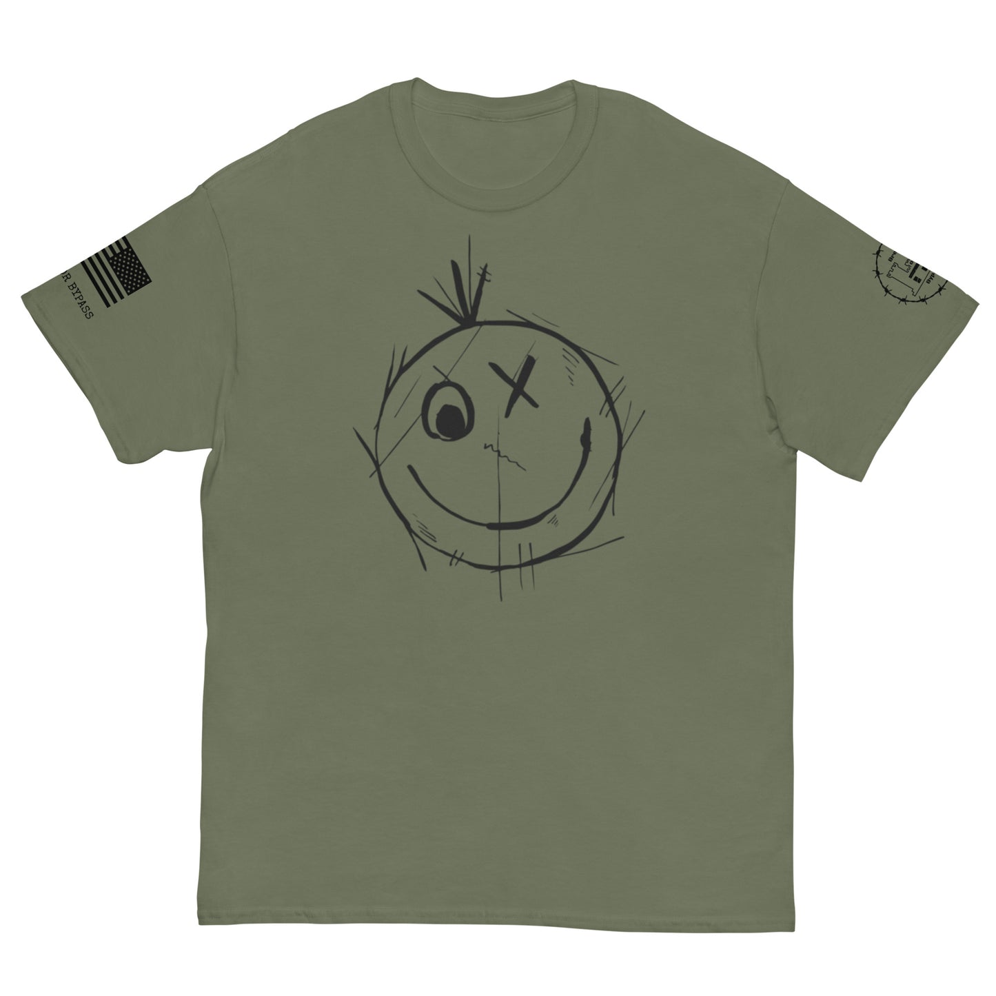 Smiley Face BorB Men's classic tee military engineer