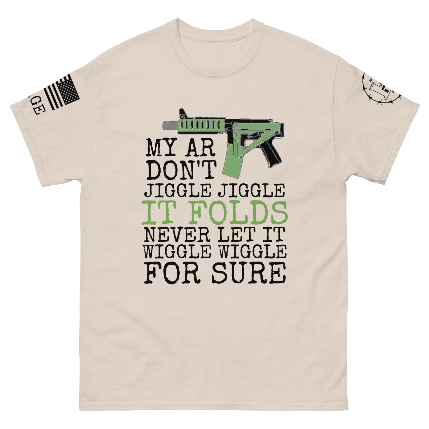 My AR Jiggle Jiggle Men's classic tee military