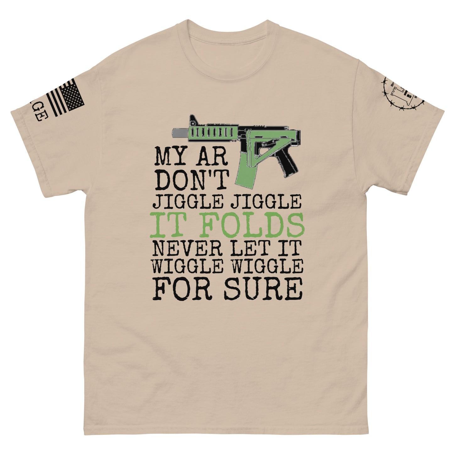 My AR Jiggle Jiggle Men's classic tee military