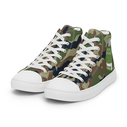 Tri Camo Pop Smoke Men’s high top canvas shoes accessories
