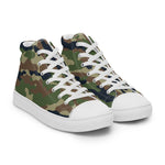 Tri Camo Pop Smoke Men’s high top canvas shoes accessories