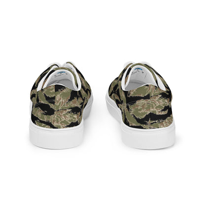 Tiger Stripe Men’s lace-up canvas shoes accessories