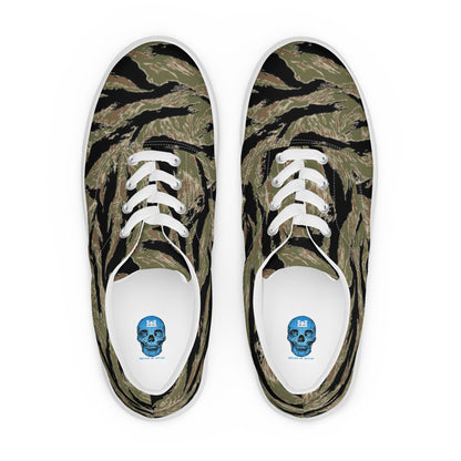 Tiger Stripe Men’s lace-up canvas shoes accessories