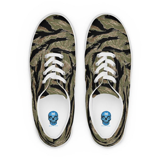 Tiger Stripe Men’s lace-up canvas shoes accessories