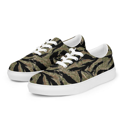 Tiger Stripe Men’s lace-up canvas shoes accessories