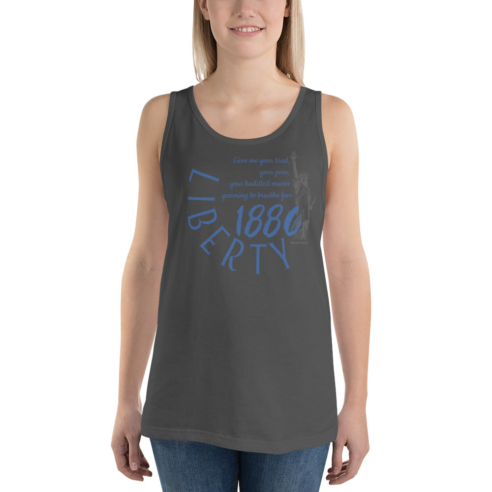 Lady Liberty 1886 Unisex Tank Top military