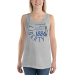 Lady Liberty 1886 Unisex Tank Top military