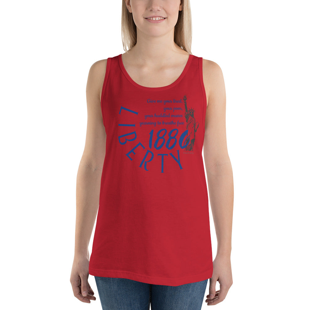 Lady Liberty 1886 Unisex Tank Top military
