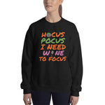 Hocus Pocus Wine Unisex Sweatshirt funny seasonal