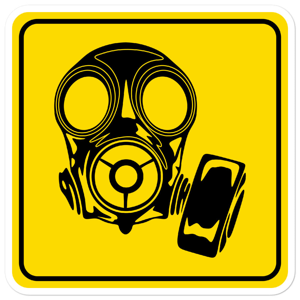 COVID Mask yellow stickers accessories