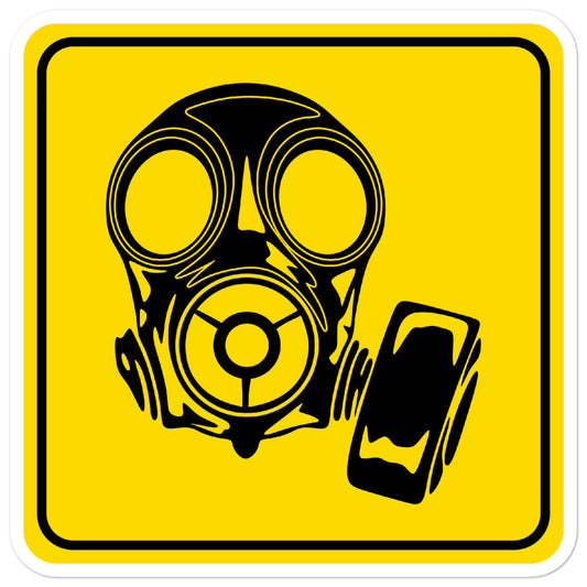 COVID Mask yellow stickers accessories